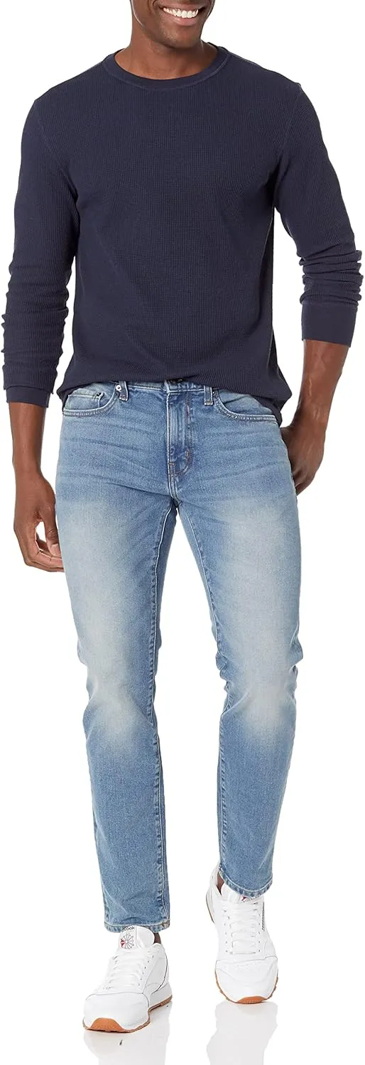 Amazon Essentials Men's Long Sleeve Slim-Fit Waffle Shirt