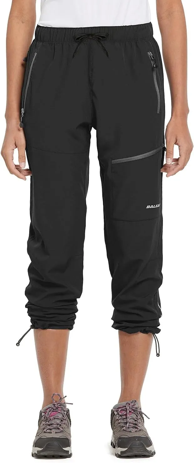 baleaf Women's Hiking Pants Quick Dry Lightweight Water Resistant Elastic Waist Cargo Pants for All Seasons