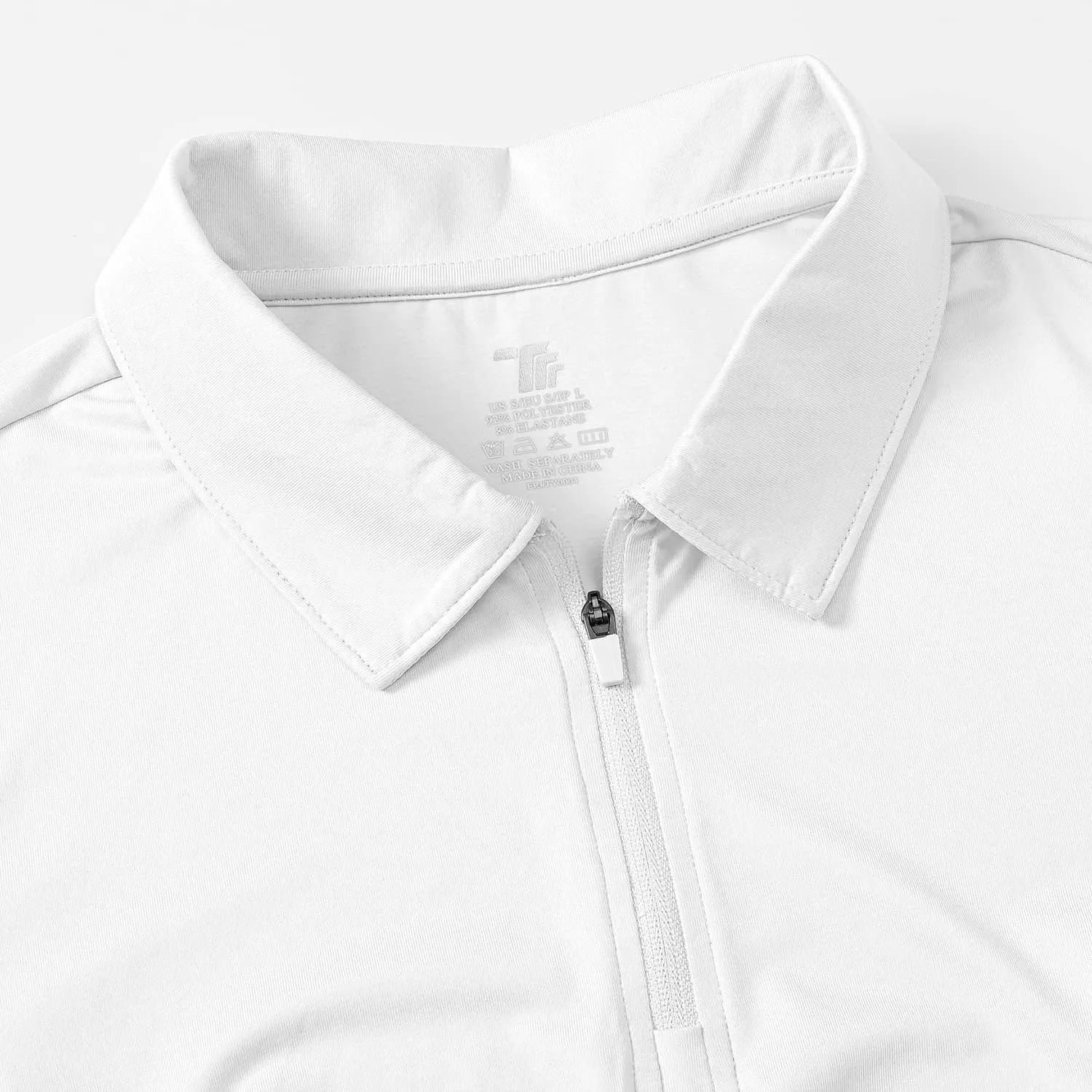 BGOWATU Women's Sleeveless Golf Polo Shirts 1/4 Zip Tennis Tank Tops with Collar UV Protection Quick Dry