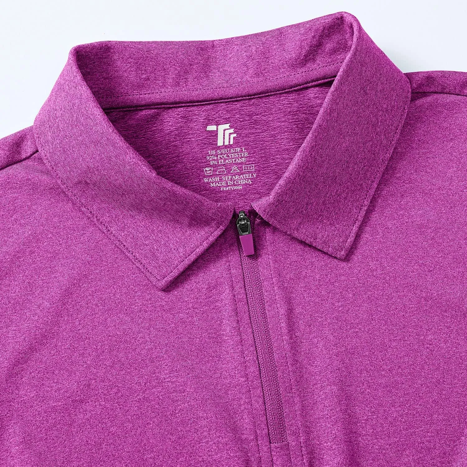 BGOWATU Women's Sleeveless Golf Polo Shirts 1/4 Zip Tennis Tank Tops with Collar UV Protection Quick Dry