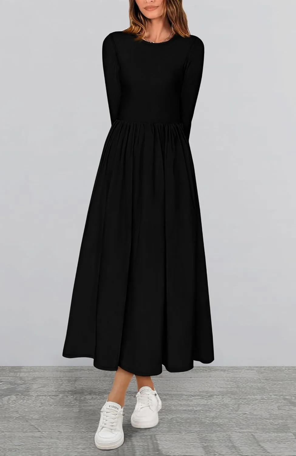 BTFBM Casual Long Sleeve Dresses Spring Dresses 2025 Wedding Guest Dress Midi Dress Flowy Bohemian Long Dress