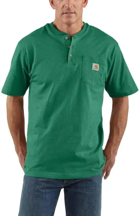 Carhartt Men's Loose Fit Heavyweight Short-Sleeve Pocket Henley T-Shirt