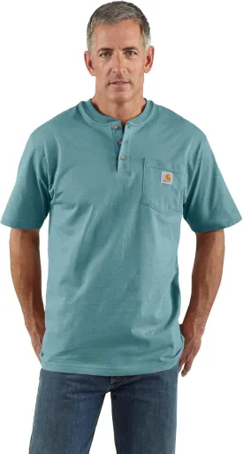 Carhartt Men's Loose Fit Heavyweight Short-Sleeve Pocket Henley T-Shirt