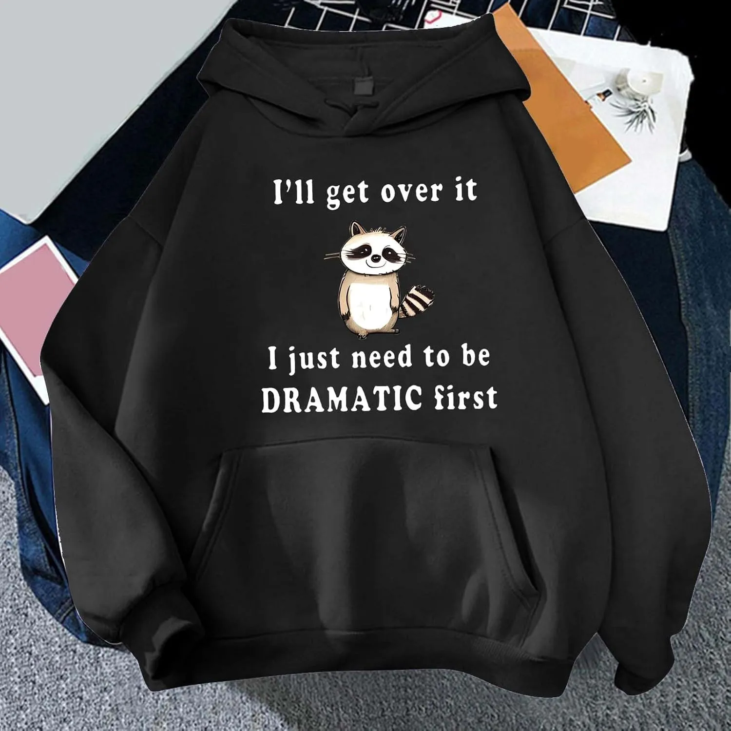 Cute Graphic Hoodies Aesthetic Hooded Sweatshirts for Teen Girls Kawaii Cartoon Anime Lightweight Pullover Top