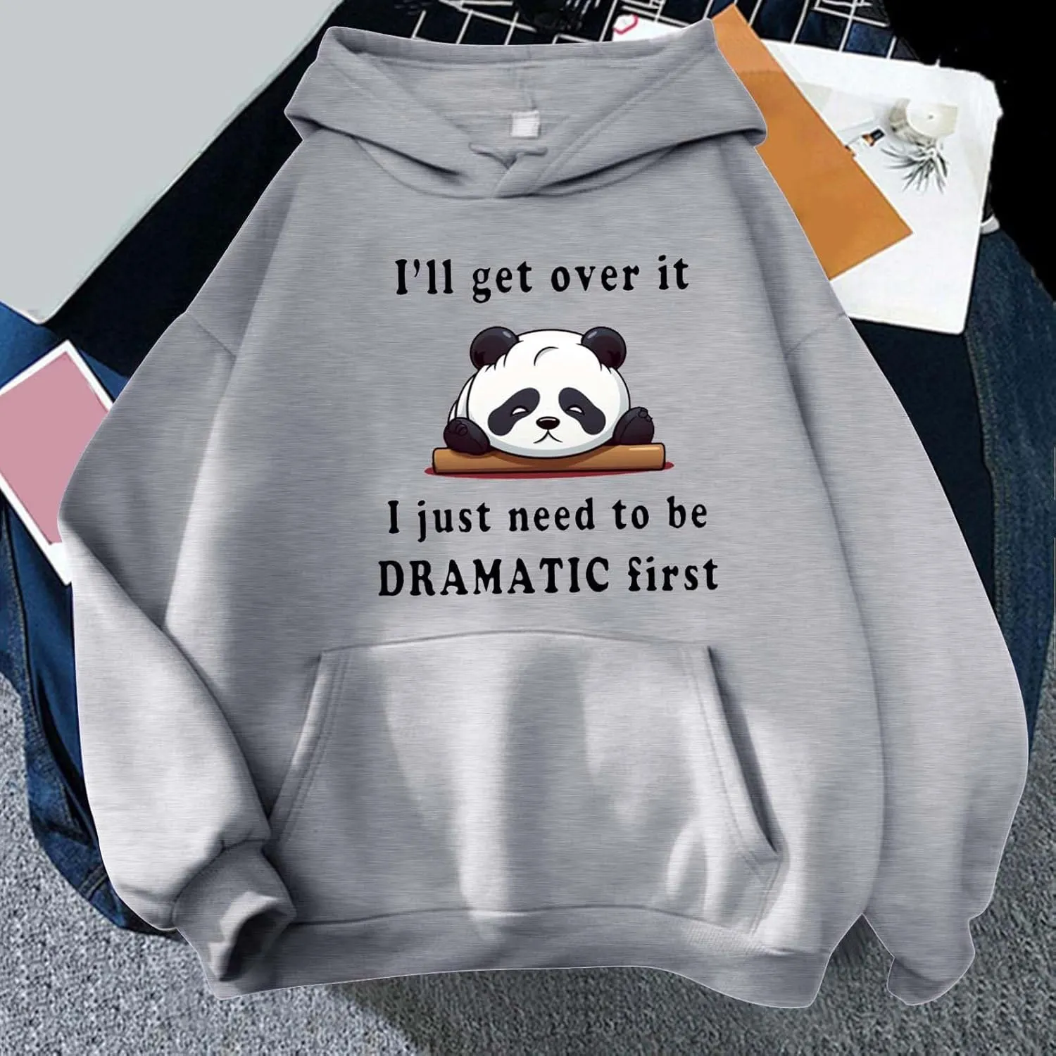Cute Graphic Hoodies Aesthetic Hooded Sweatshirts for Teen Girls Kawaii Cartoon Anime Lightweight Pullover Top