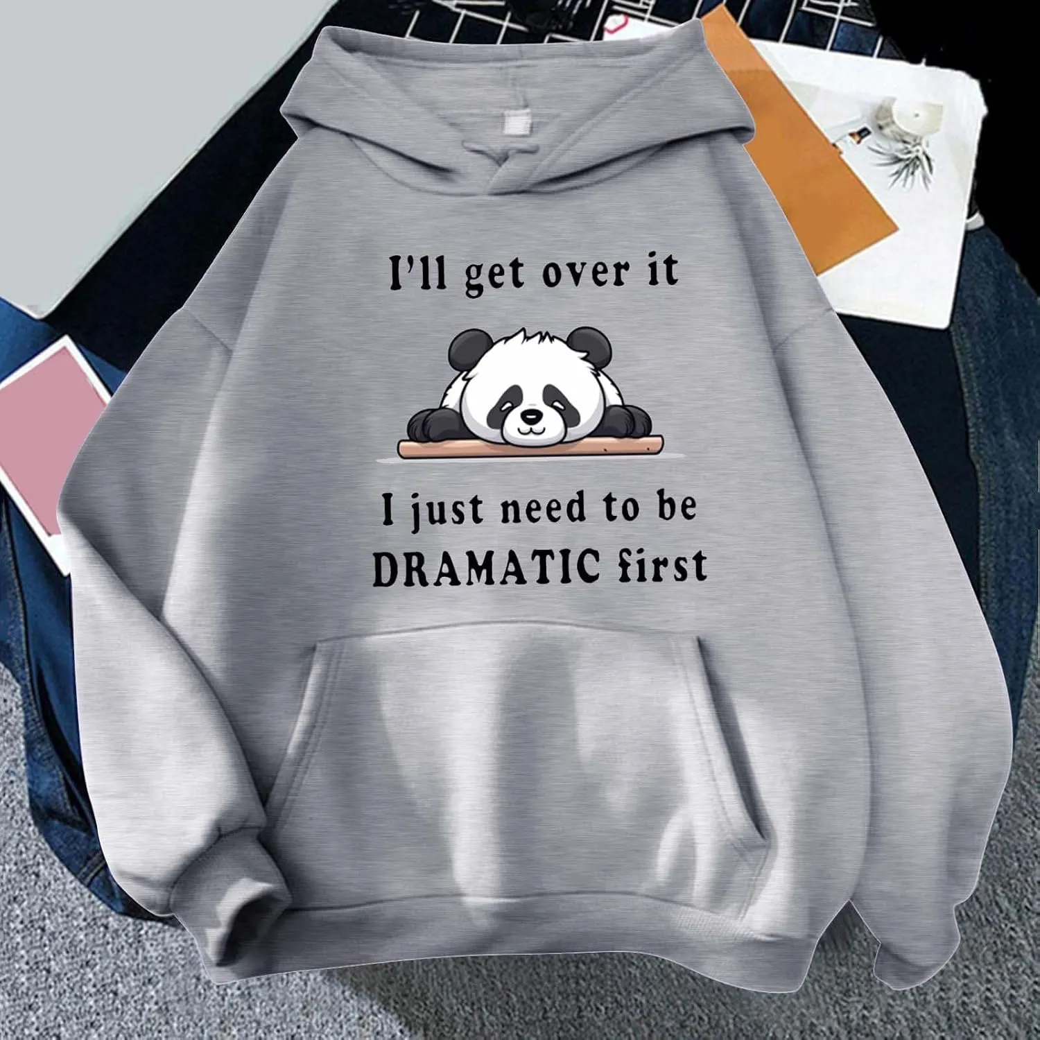 Cute Graphic Hoodies Aesthetic Hooded Sweatshirts for Teen Girls Kawaii Cartoon Anime Lightweight Pullover Top