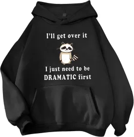 Cute Graphic Hoodies Aesthetic Hooded Sweatshirts for Teen Girls Kawaii Cartoon Anime Lightweight Pullover Top
