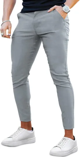 GINGTTO Mens Dress Pants Slim Fit Chino Pants for Men Formal