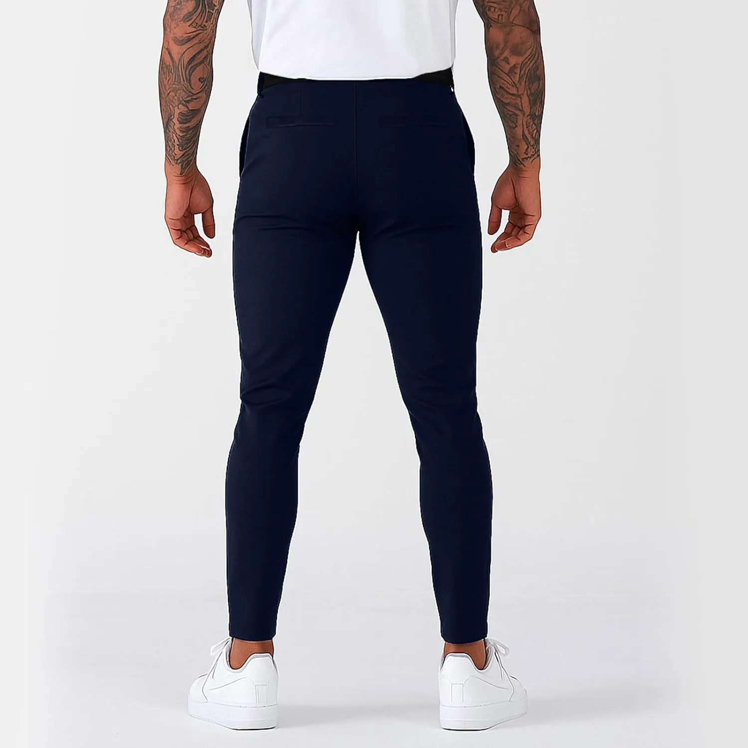 Golf Joggers Pants Men Petite Stretchy Slim Fit Dress Pants Quick Dry Elastic Waist Pull On Work Pants with Pockets