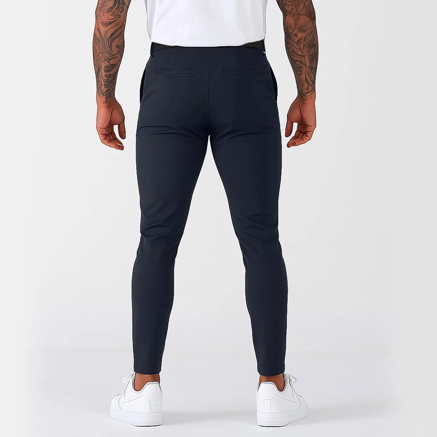 Golf Pants Men Stretch Relaxed Fit Elastic Waist Dress Pants Mencomfy Business Casual Chino Work Pants with Pockets