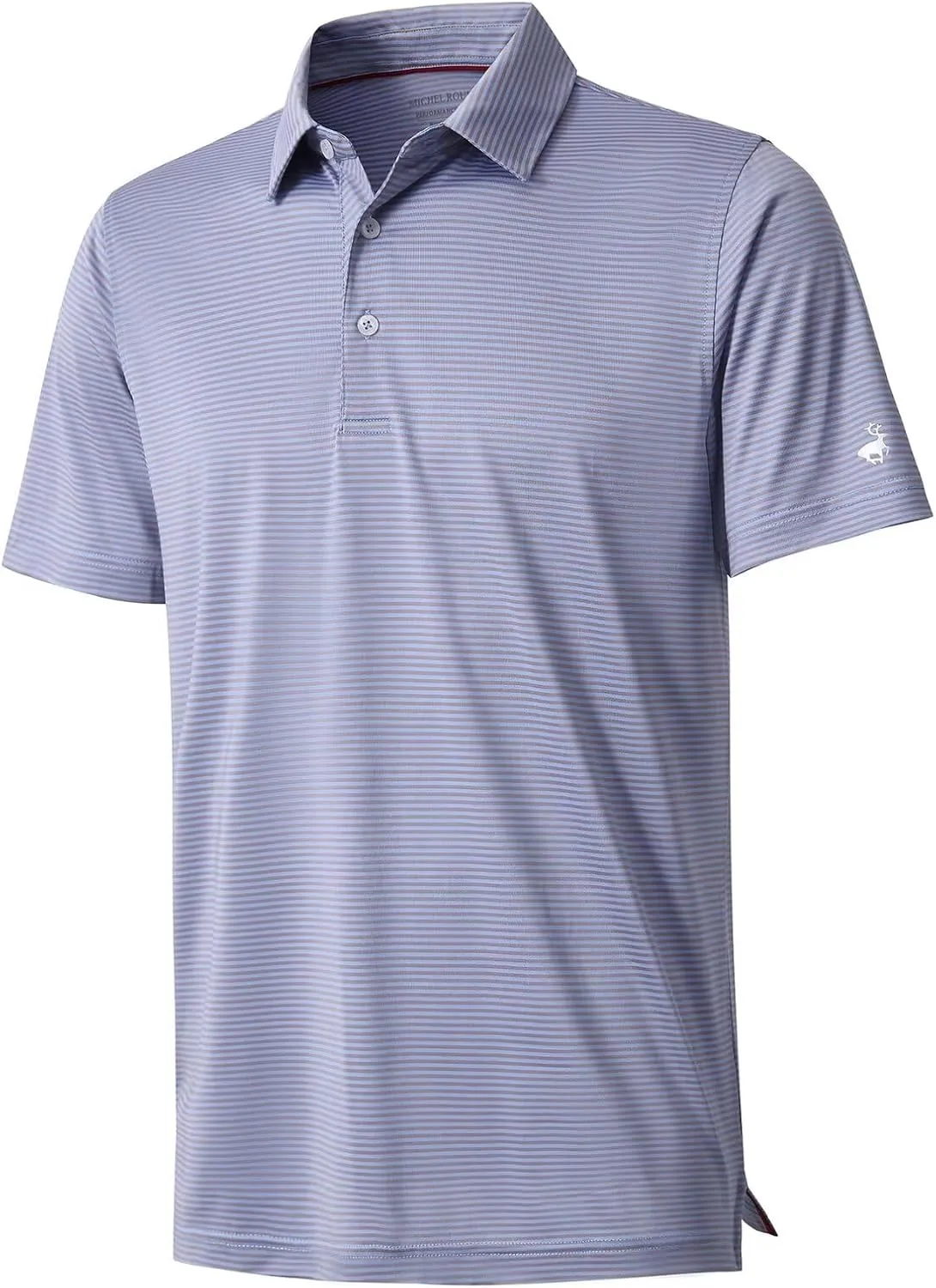Golf Shirts for Boys Short Sleeve Moisture Wicking Dry Fit Performance Kids Youth Sport Striped Boys Polo Shirts