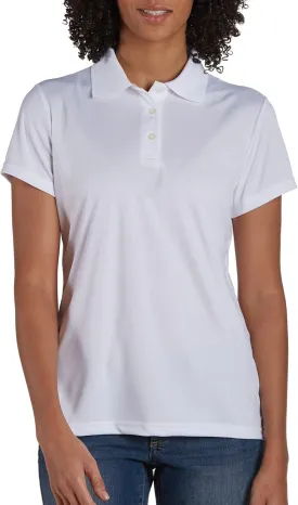 Hanes Sport Women's Cool DRI Performance Polo,White,X-Large