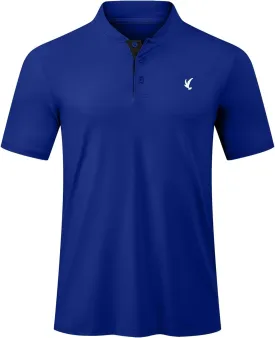 JMIERR Men's Polo Henley Shirt Moisture Wicking Quick Dry Summer Casual Short Sleeve Golf Polo T Shirts