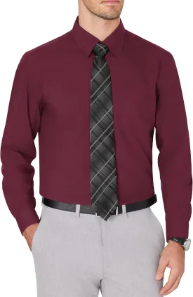 J.VER Men's Dress Shirts Wrinkle Free Long Sleeve Formal Shirt Solid Business Casual Button Down Shirts for Wedding Prom J.VER Men's Dress Shirts Wrinkle Free Long Sleeve Formal Shirt Solid Business Casual Button Down Shirts for Wedding Prom
