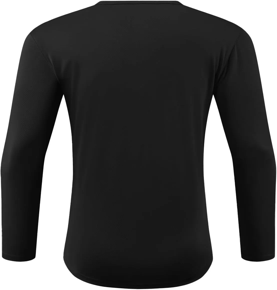 Men Henley Shirts Long Sleeve Polo Shirt Basic Tee Casual T-Shirt Button Collared Lightweight Quick Dry Top