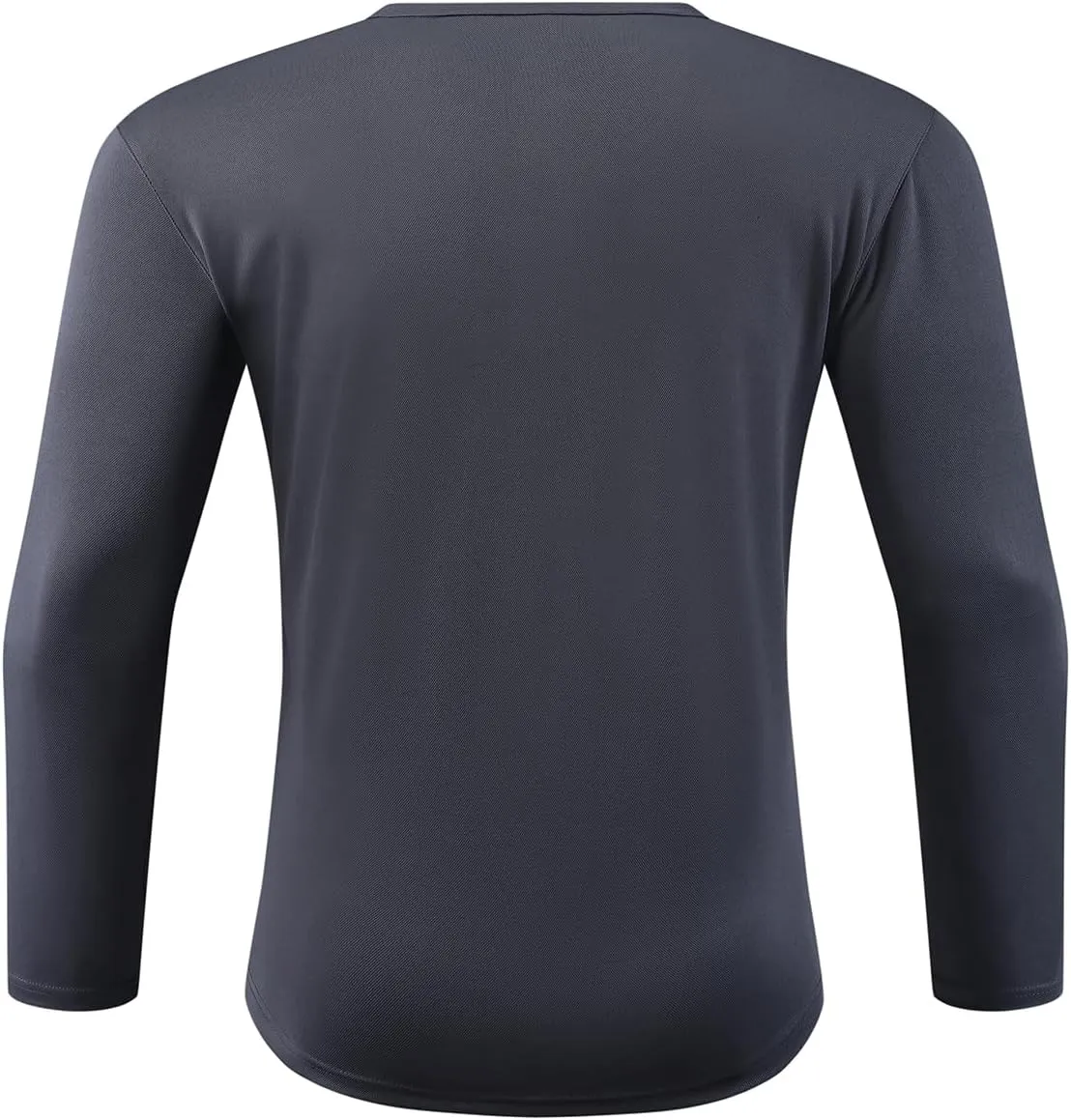 Men Henley Shirts Long Sleeve Polo Shirt Basic Tee Casual T-Shirt Button Collared Lightweight Quick Dry Top