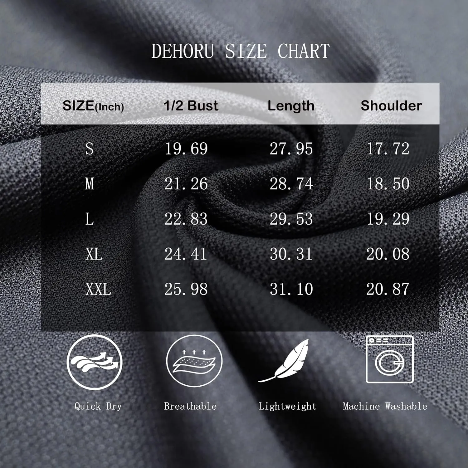 Men Henley Shirts Long Sleeve Polo Shirt Basic Tee Casual T-Shirt Button Collared Lightweight Quick Dry Top