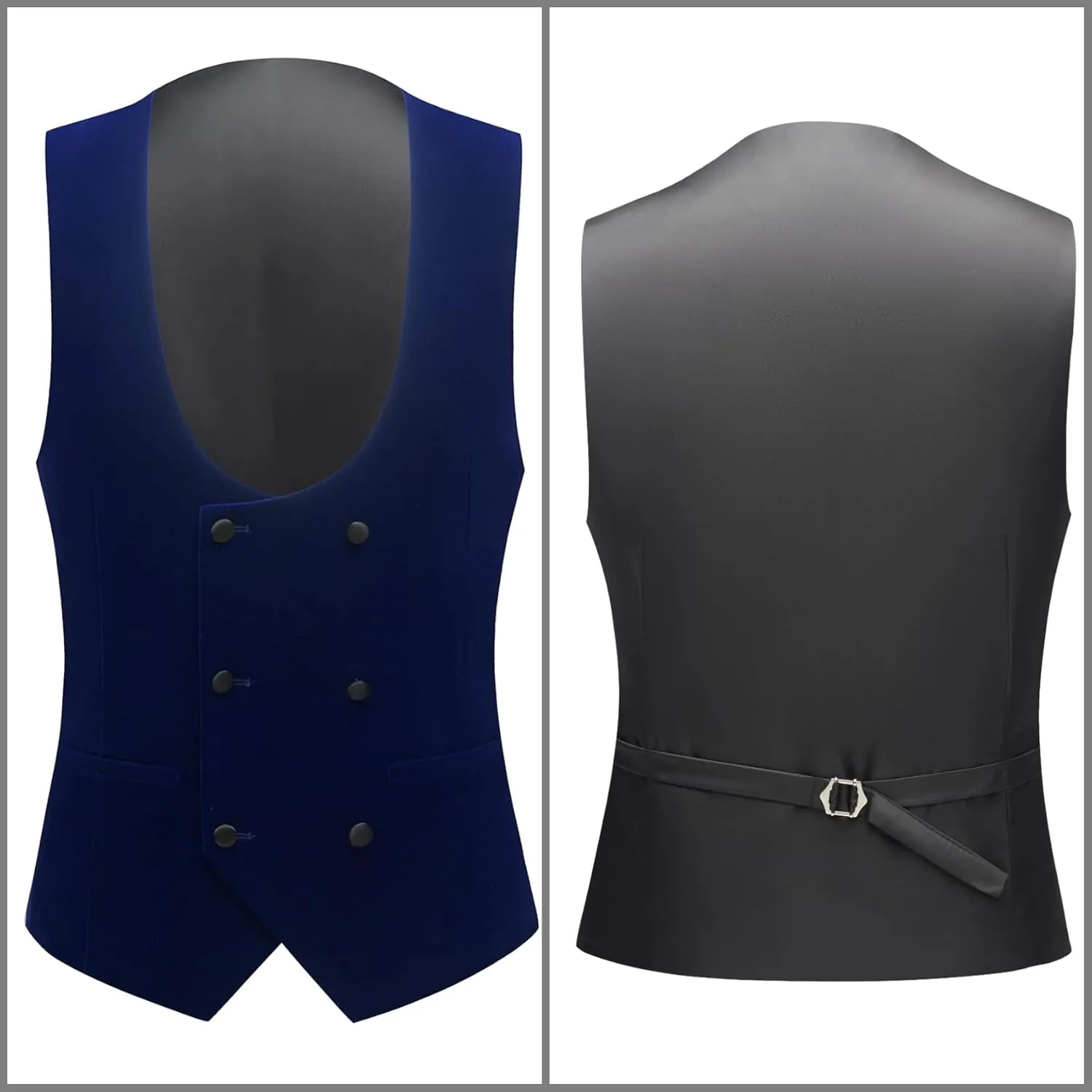 Men Suit 3 Pieces Slim Fit Solid Color Peaked Lapel Tuxedo Jacket Blazer for Party Prom Wedding