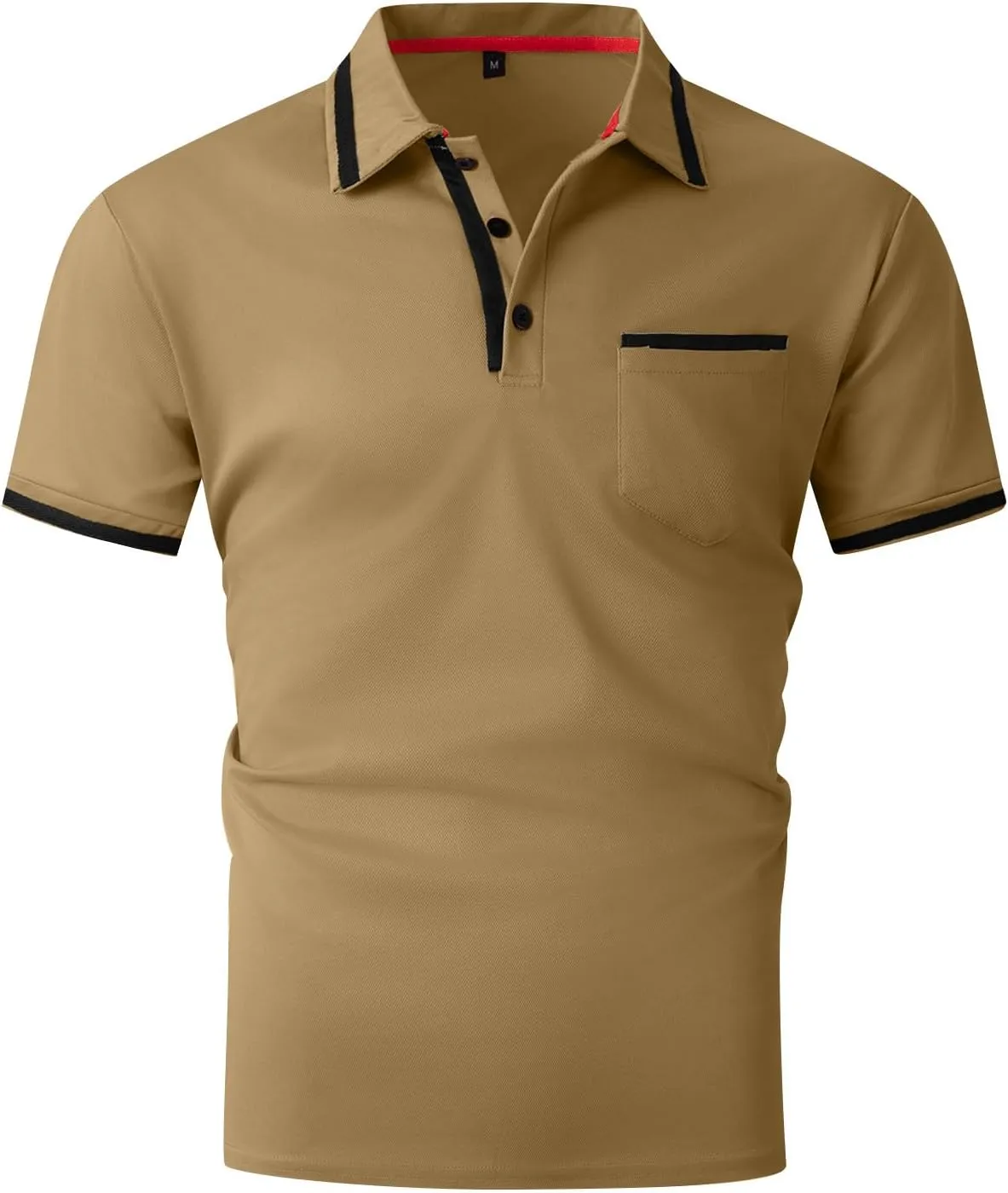 Men's Casual Polo Shirts 2025 Solid/Colo Short Sleeve Fashion Shirt Classic Striped Slim Fit Golf Tennis Tops