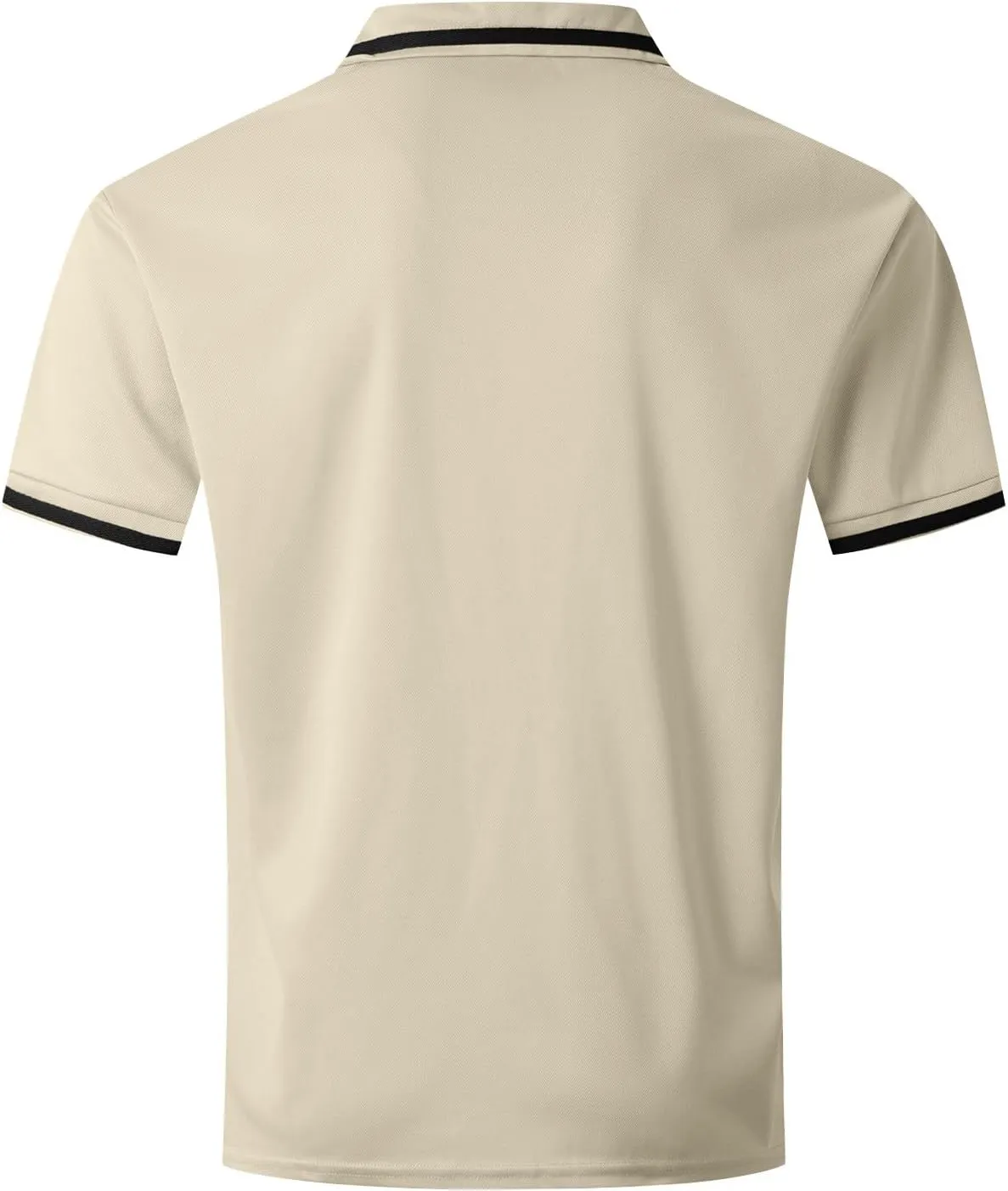 Men's Casual Polo Shirts 2025 Solid/Colo Short Sleeve Fashion Shirt Classic Striped Slim Fit Golf Tennis Tops