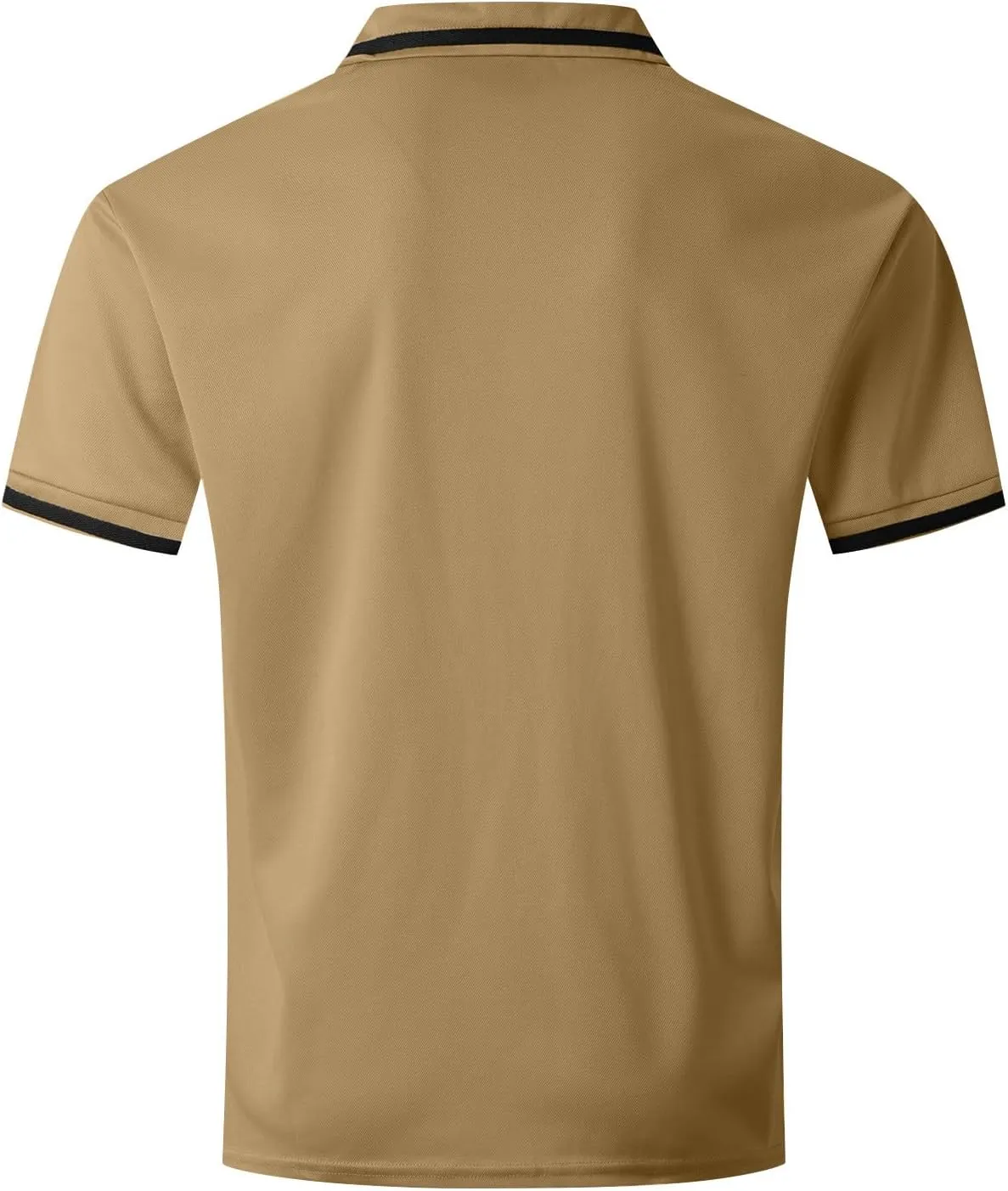 Men's Casual Polo Shirts 2025 Solid/Colo Short Sleeve Fashion Shirt Classic Striped Slim Fit Golf Tennis Tops