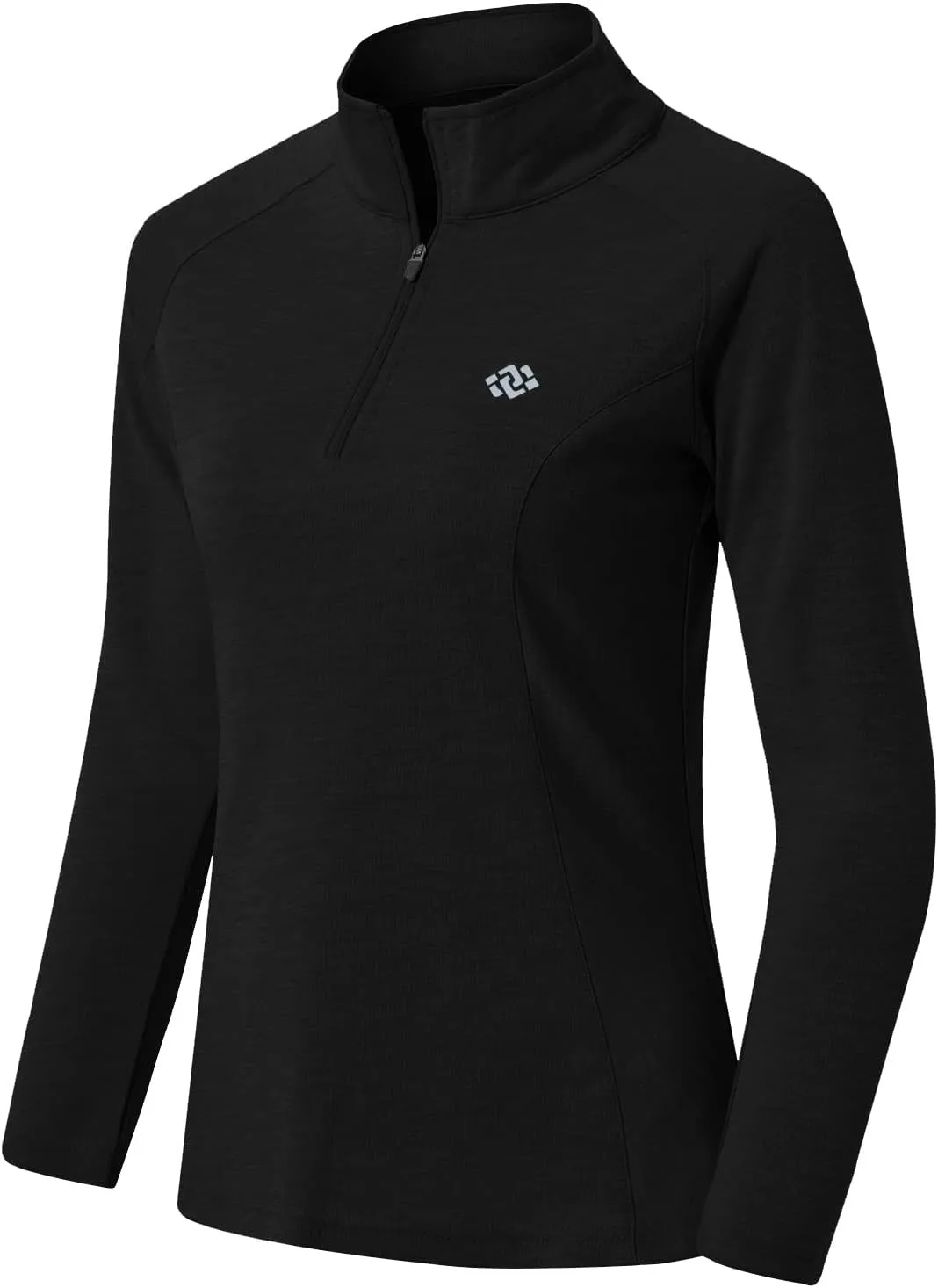 MoFiz Women's Long Sleeve Golf Polo Shirt 1/4 Zip UPF 50  Sun Protection Quick Dry Workout Hiking Athletic Shirts