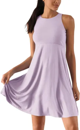 ODODOS Casual Flare Tank Dress for Women Summer Sleeveless Sundress Mini Skater Dress