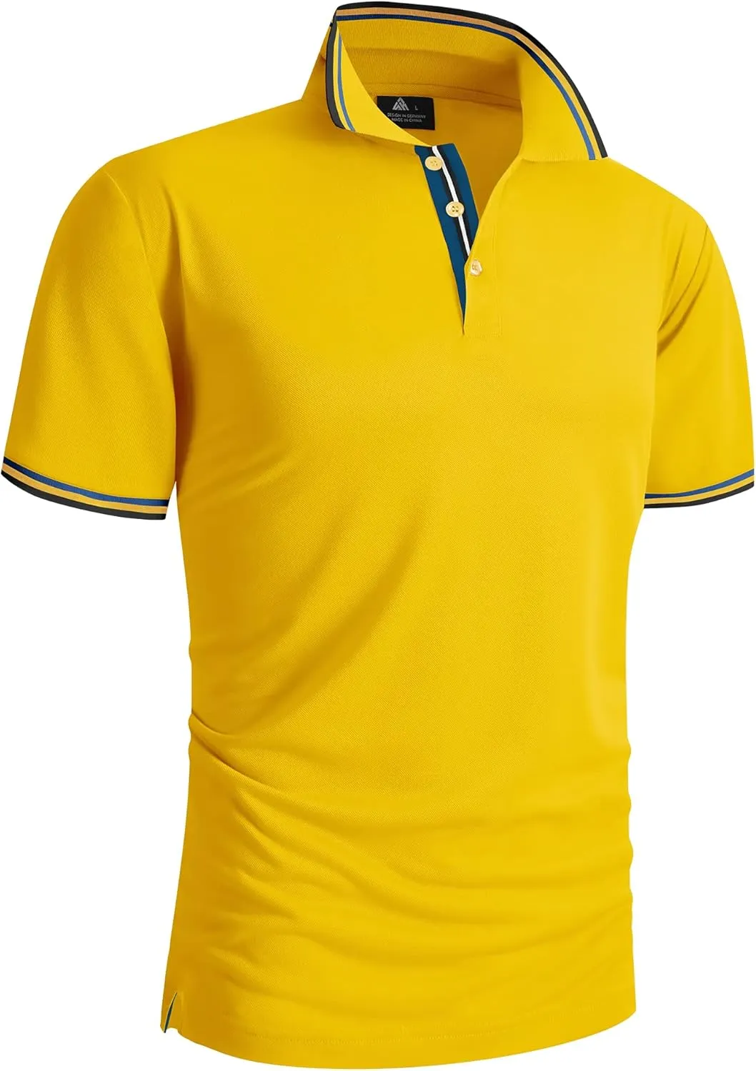 SECOOD Men's Polo Shirt Moisture Wicking Summer Short Sleeve Tennis Golf Shirts Casual Stylish