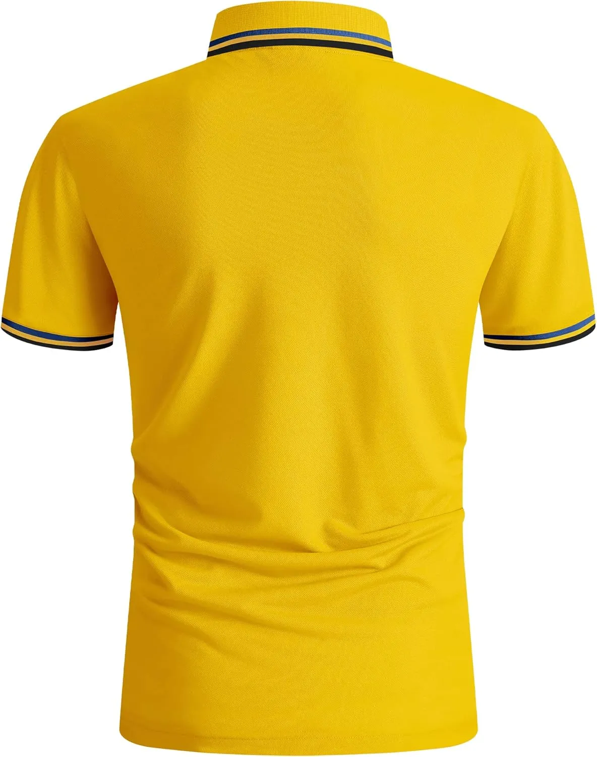 SECOOD Men's Polo Shirt Moisture Wicking Summer Short Sleeve Tennis Golf Shirts Casual Stylish