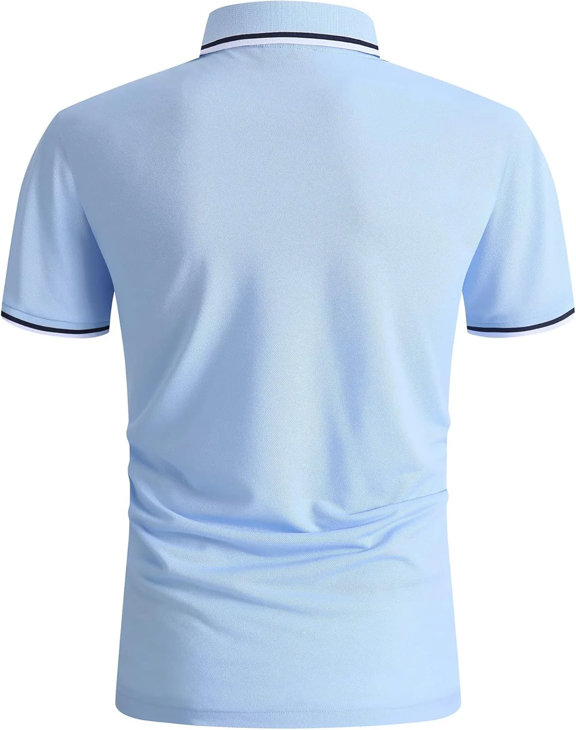 SECOOD Men's Polo Shirt Moisture Wicking Summer Short Sleeve Tennis Golf Shirts Casual Stylish