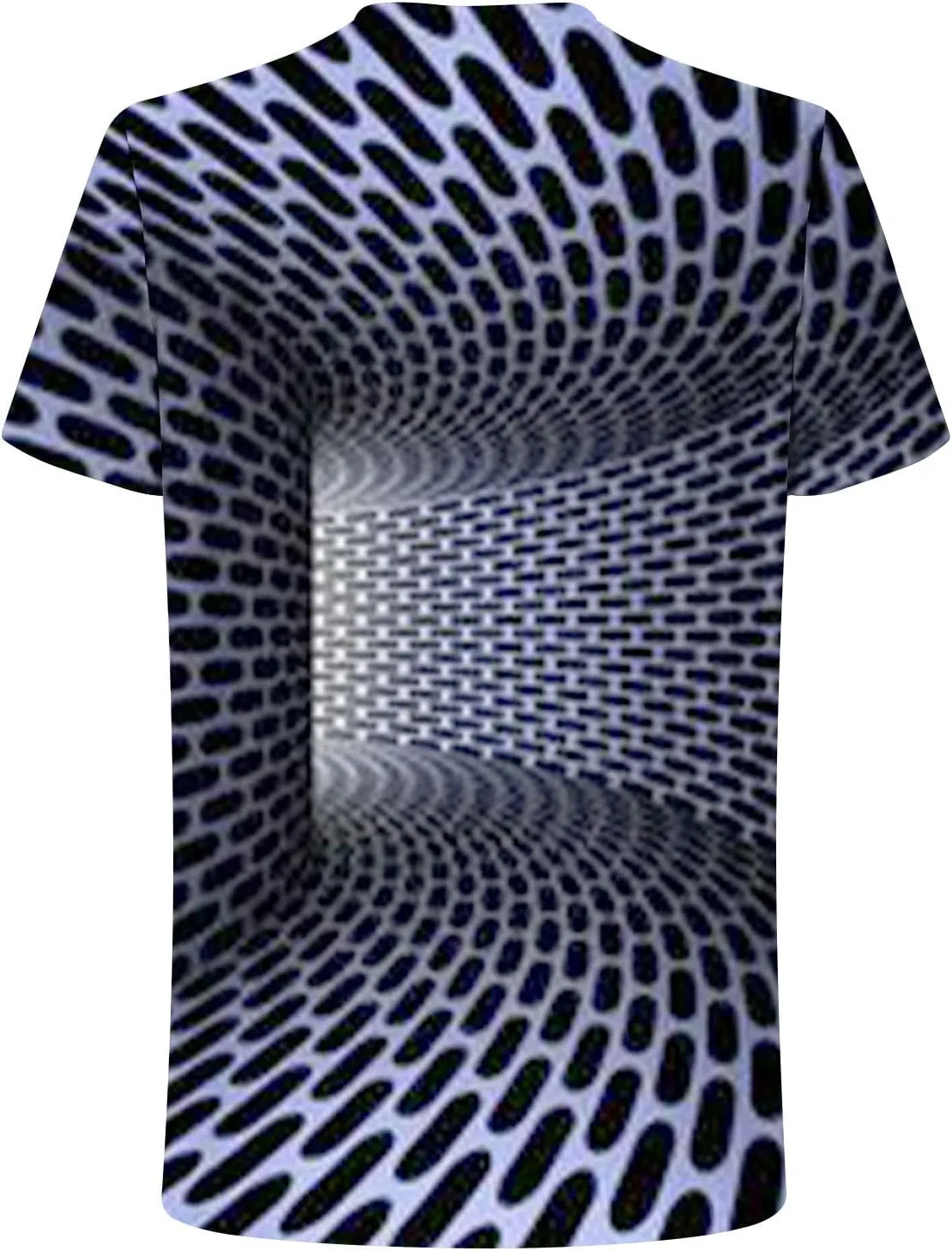 Unisex Fashion 3D Print T-Shirts Funny 3D Abstract Art Trippy Graphics Crewneck Short Sleeve Tops for Mens Womens