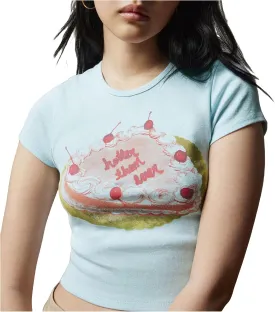 Y2K Retro Graphic Baby Tees Women Short Sleeve Slim Fit T Shirt 90s Summer Trendy Vintage Aesthetic Cropped Top