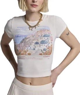 Y2K Retro Graphic Baby Tees Women Short Sleeve Slim Fit T Shirt 90s Summer Trendy Vintage Aesthetic Cropped Top