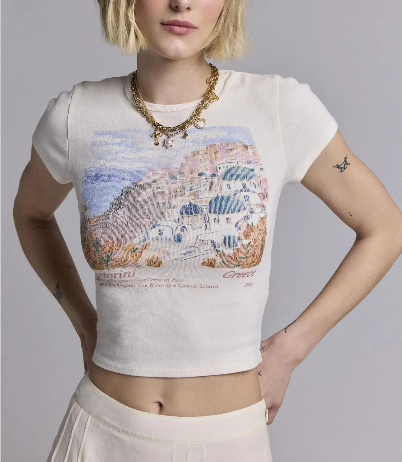 Y2K Retro Graphic Baby Tees Women Short Sleeve Slim Fit T Shirt 90s Summer Trendy Vintage Aesthetic Cropped Top